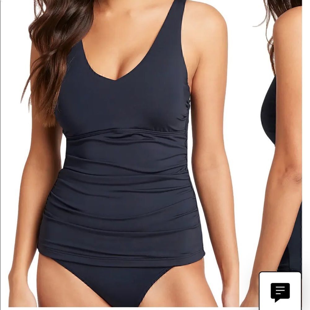 Sea Level Tankini Top Size 14 NWOT